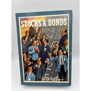 Vintage 1964 Stocks & Bonds 3M Bookshself Games COMPLETE